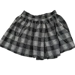 Free People Holly Go Lightly Mini Skirt - Black Ivory, S